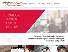 Tablet Screenshot of highmonkey.com